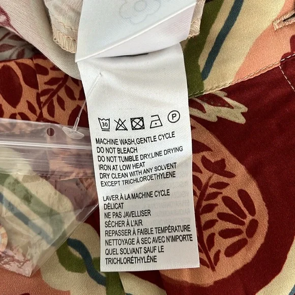 πHOST PICK πFARM Rio x Anthropologie Pink and Orange Pineapple Wide Leg Pants - Picture 10 of 10